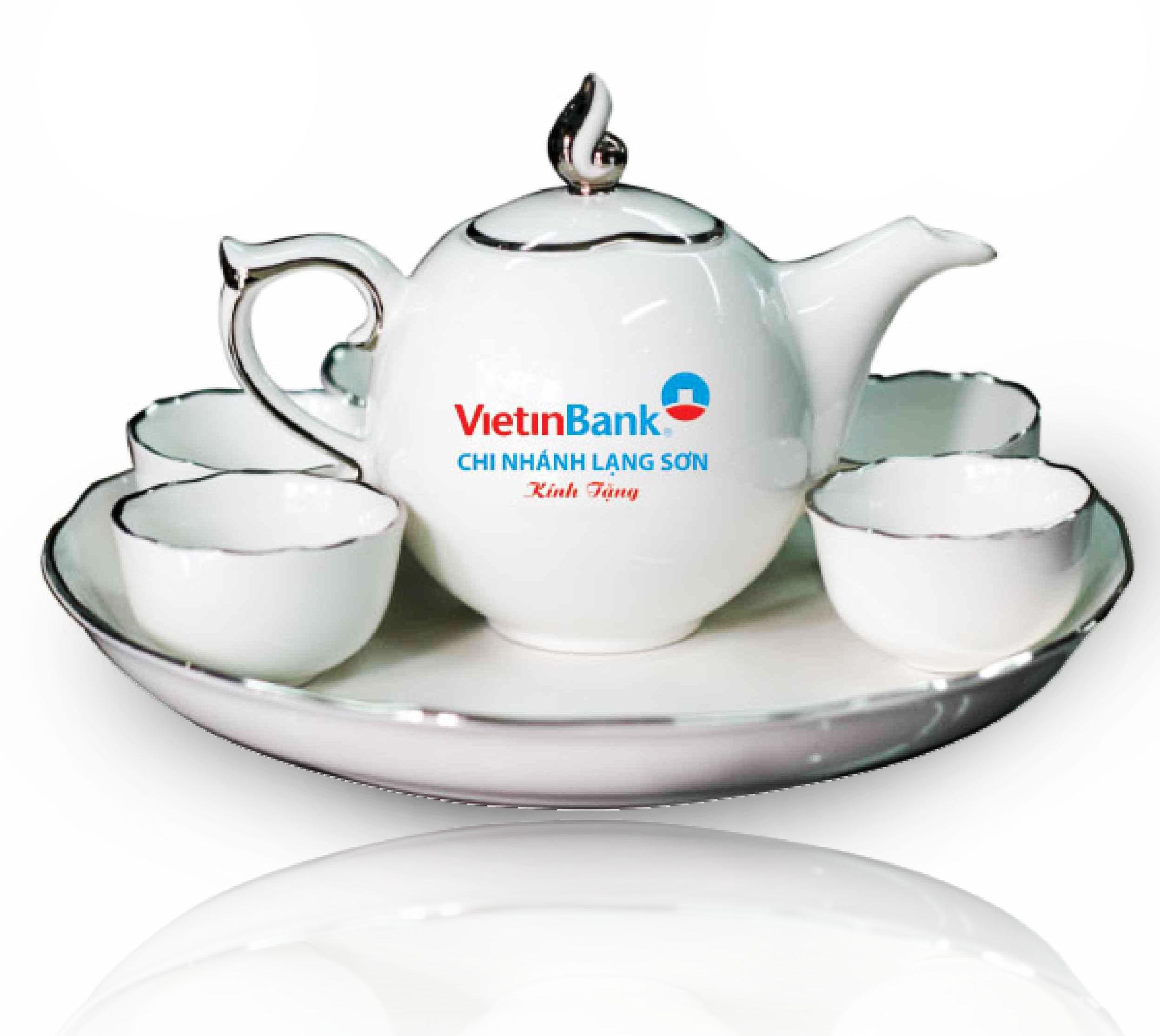 Bộ ấm trà Viettin Bank