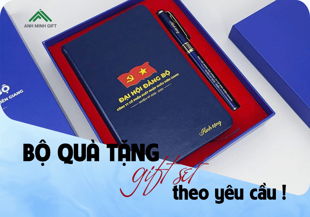 Bộ quà tặng đa sản phẩm in logo cho doanh nghiệp