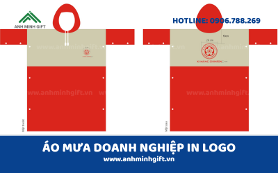 Giải pháp quảng cáo di động với áo mưa in logo doanh nghiệp in logo
