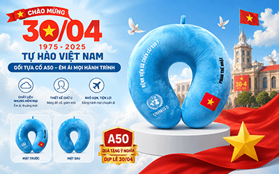 Gối kê cổ quà tặng cho lực lượng gìn giữ hoà bình LHD dịp A50