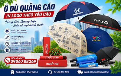 Ô Dù Quảng Cáo In Logo Theo Yêu Cầu