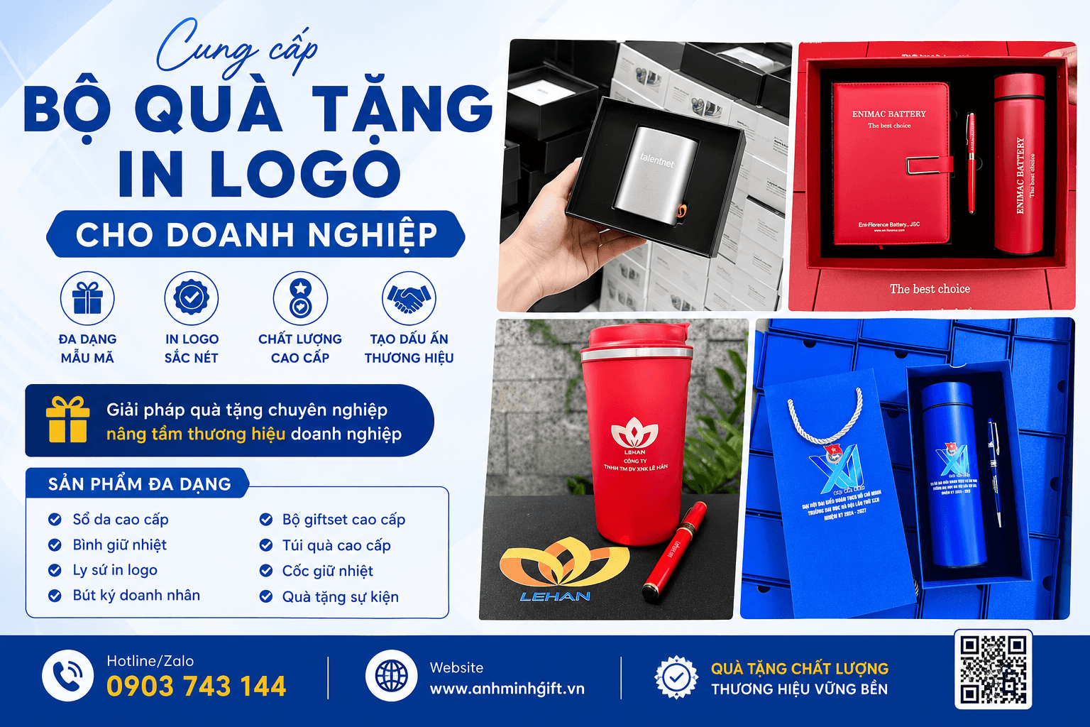 Quà Tặng Đại Hội Đoàn, Công Đoàn, Trường Học In Logo Theo Yêu Cầu