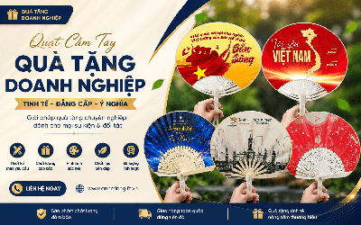 Quạt nhựa quạt giấy cầm tay in logo theo yêu cầu tại Hồ Chí Minh