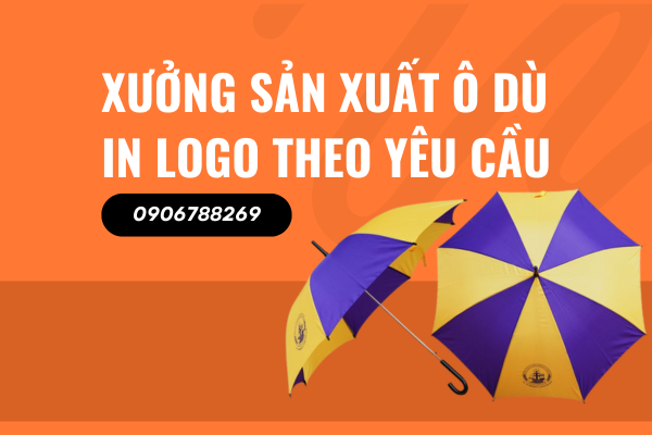 Sản Xuất Ô Dù Sân Golf In Logo Cao Cấp