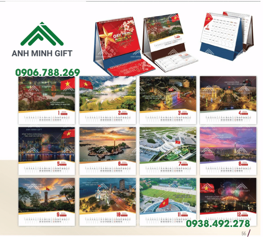 Xưởng in lịch tết 2026 giá rẻ báo giá gốc tận nơi