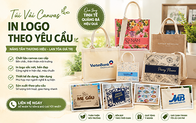 Xưởng may túi canvas cao cấp theo yêu cầu cho hội nghị, sự kiện