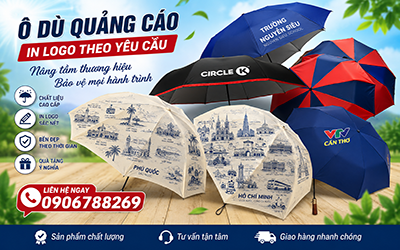 Xưởng Sản Xuất Ô Dù In Logo Giá Rẻ Tại TPHCM