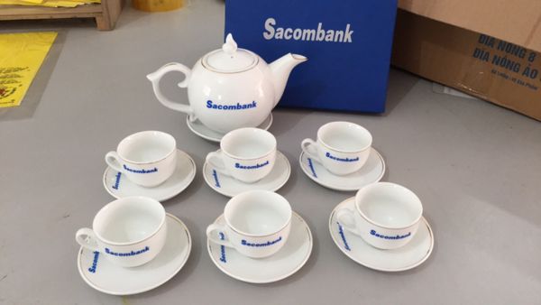 Bộ ấm trà Sacombank